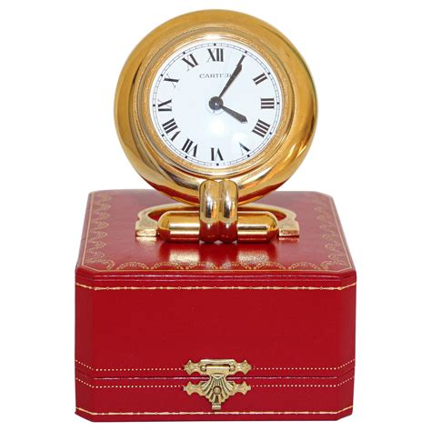 cartier desk clock replica|vintage cartier desk clock.